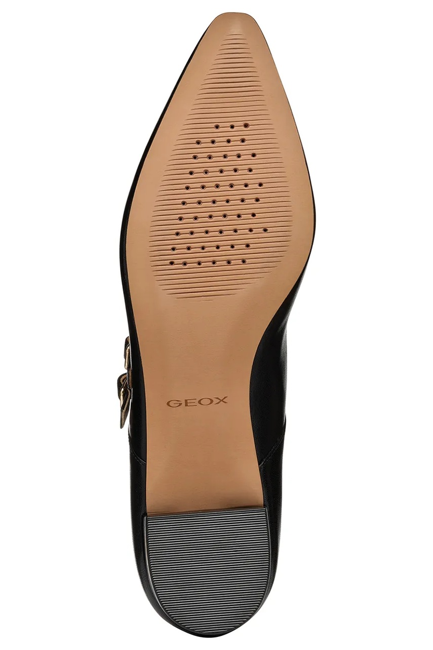 Δερμάτινες μπαλαρίνες Geox D GISELDA15 χρώμα: μαύρο, D55YUC 000TU C9999 φωτογραφία