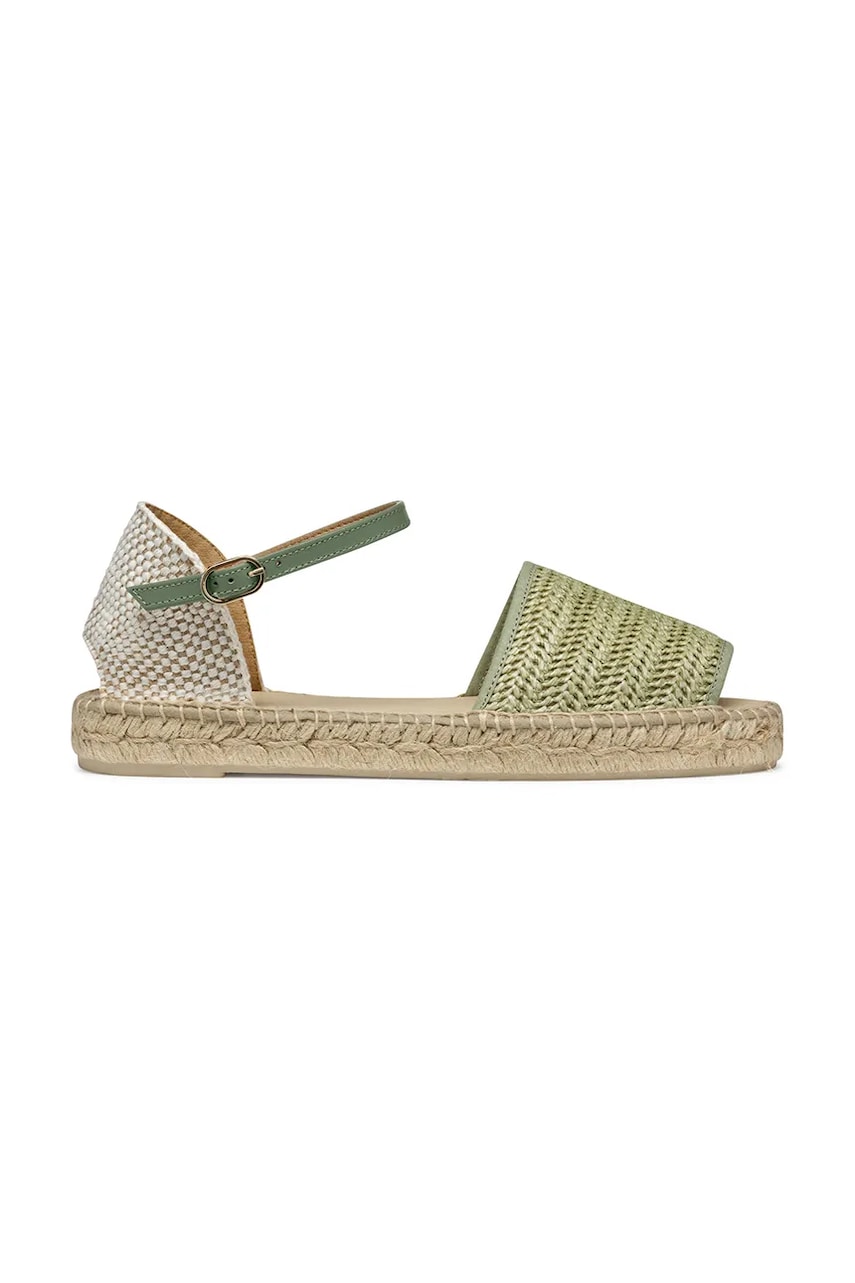 Geox espadrile D LAMPEDUSA culoarea verde, D55V0B 02MLM C3ZH6