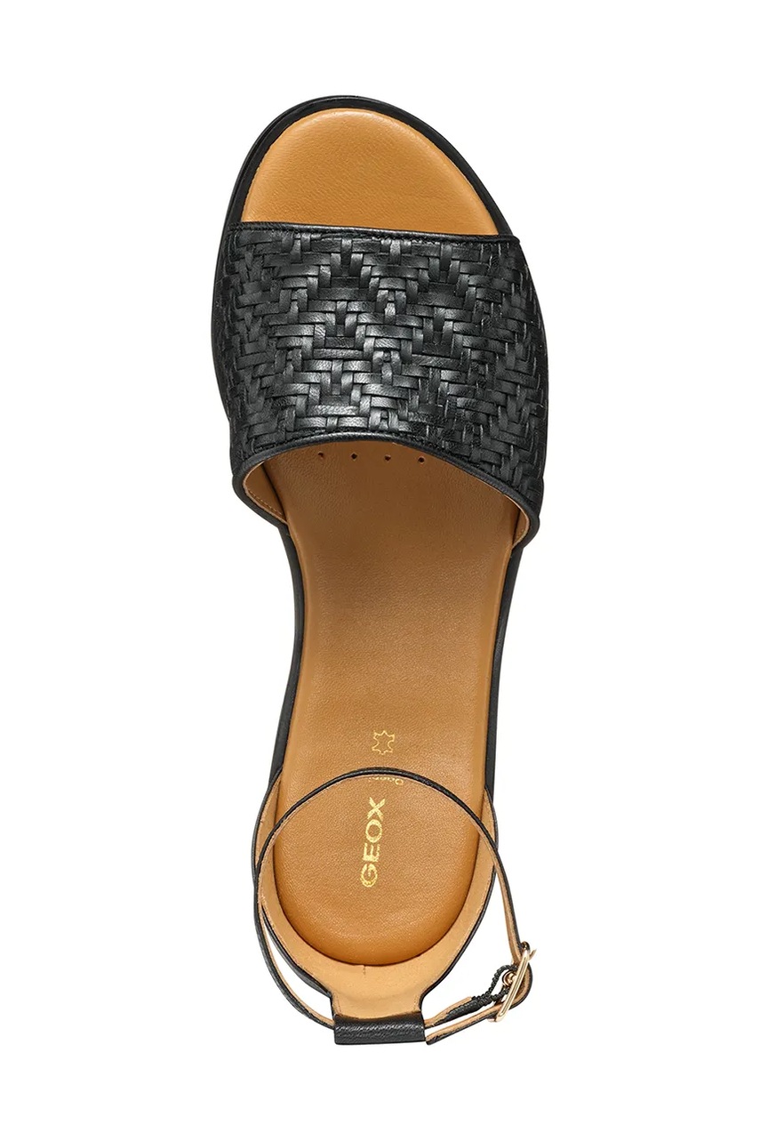 Δερμάτινα σανδάλια Geox D NAILEEN χρώμα: μαύρο, D55SDC 000TC C9999 φωτογραφία