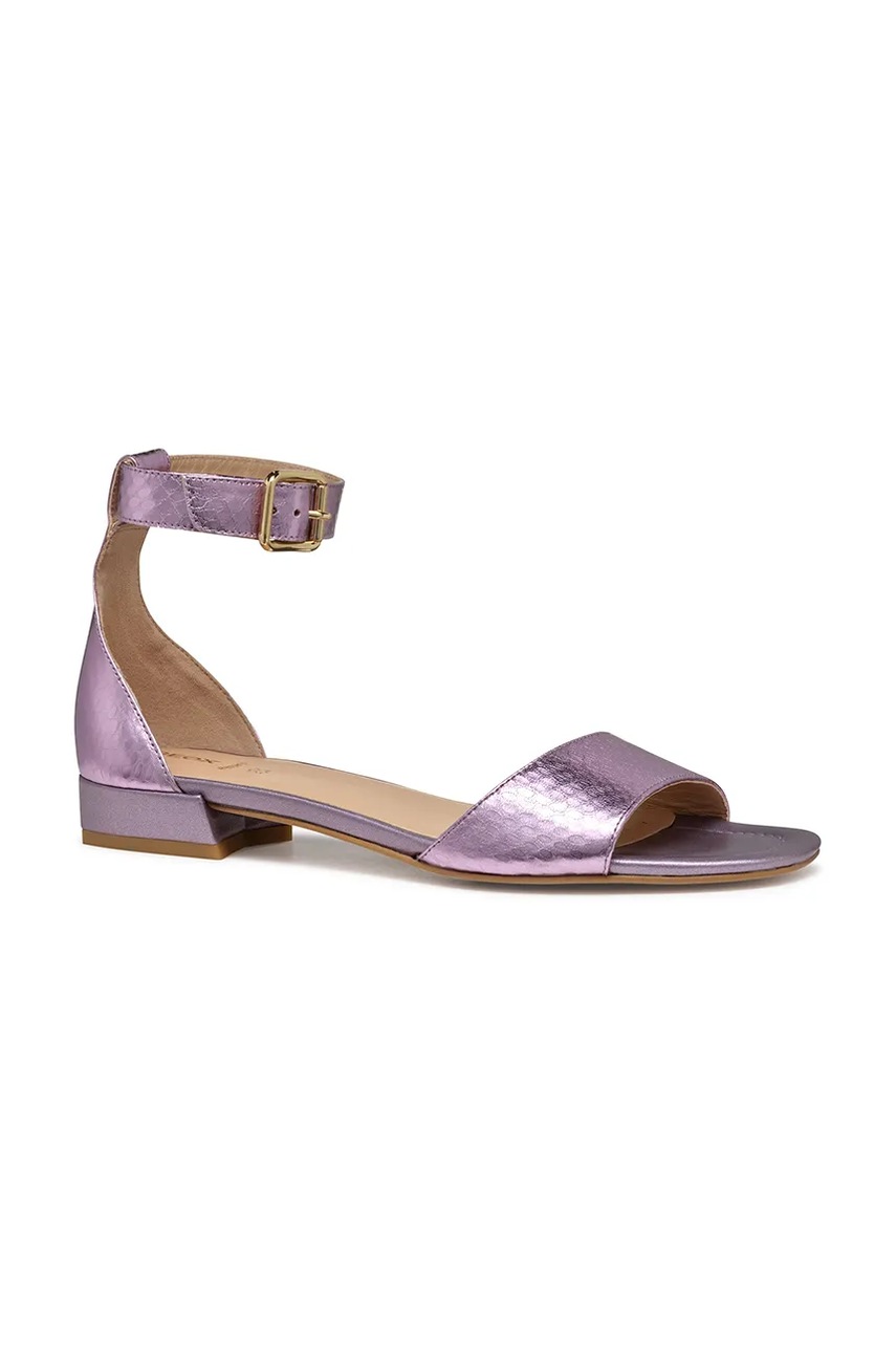 Δερμάτινα σανδάλια Geox D NEW ERAKLIA 15 χρώμα: μοβ, D5580B 000KY C8020 φωτογραφία