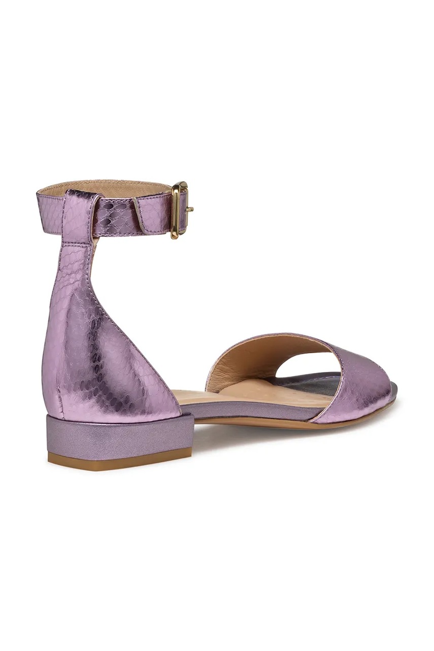 Δερμάτινα σανδάλια Geox D NEW ERAKLIA 15 χρώμα: μοβ, D5580B 000KY C8020 φωτογραφία