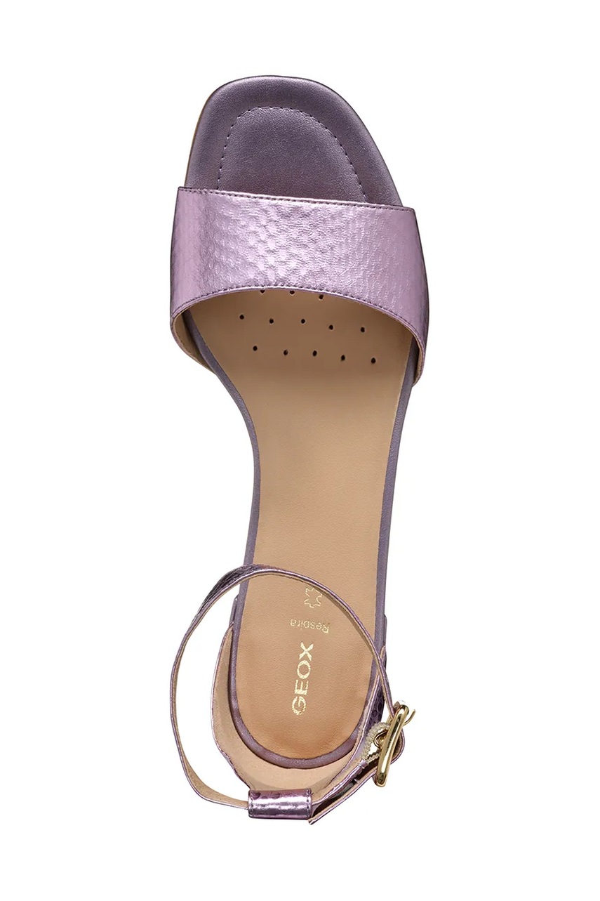 Δερμάτινα σανδάλια Geox D NEW ERAKLIA 15 χρώμα: μοβ, D5580B 000KY C8020 φωτογραφία