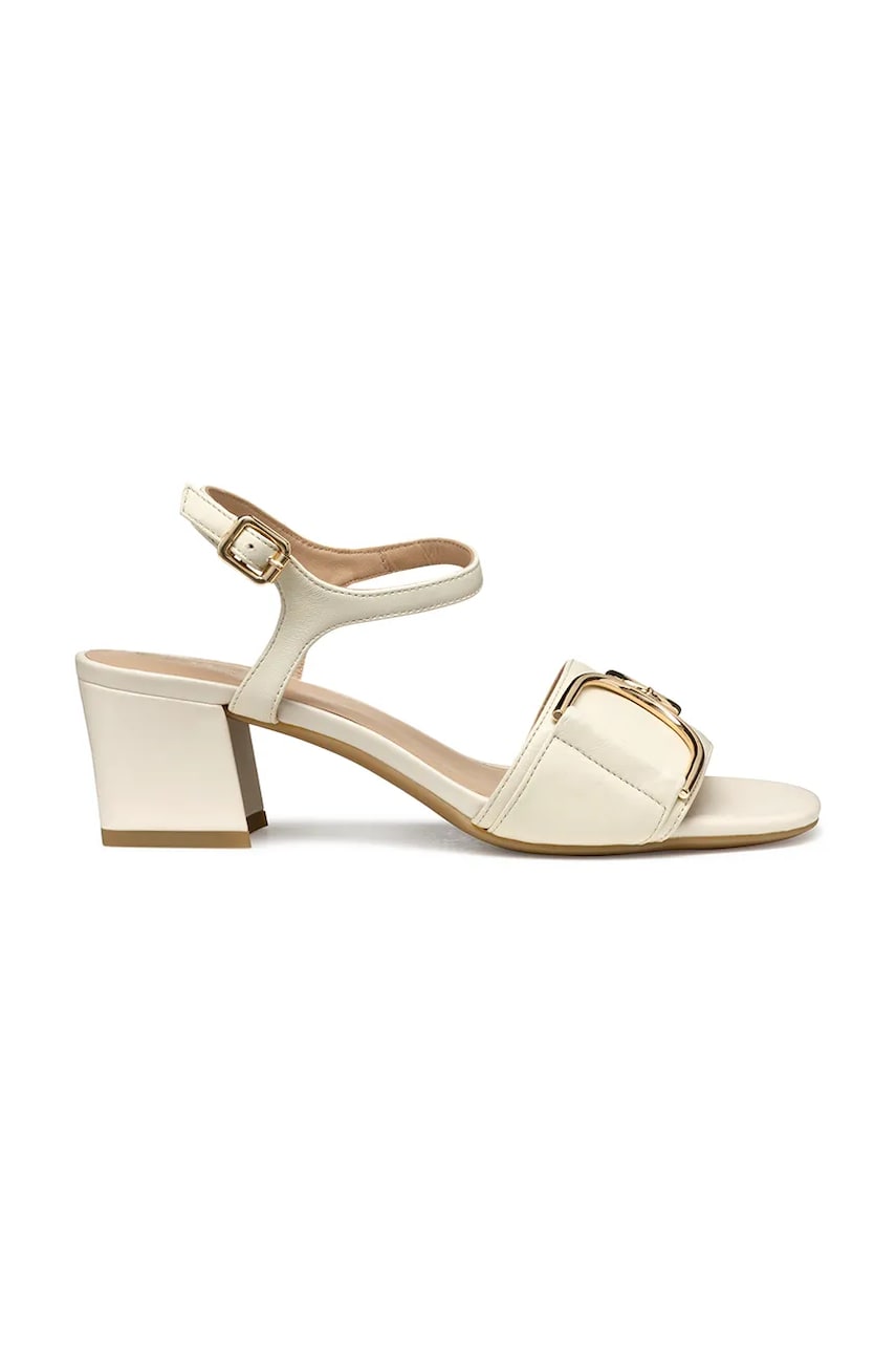 Geox sandale de piele D NEW ERAKLIA 50 culoarea bej, D35RNB 000TU C1122 Geox sandale de piele D NEW ERAKLIA 50 culoarea bej, D35RNB 000TU C1122