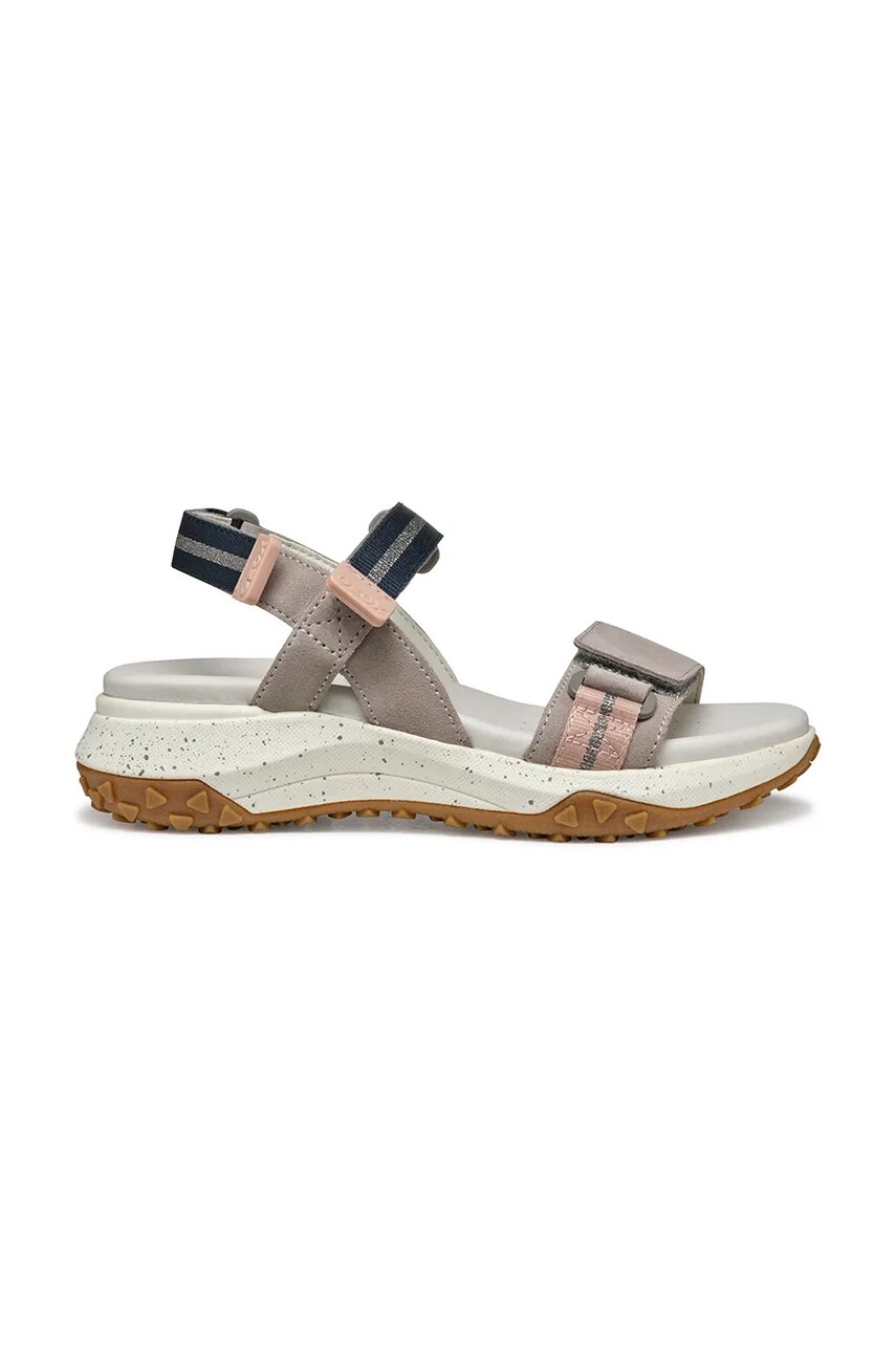 Geox sandale D SORAPIS + GRIP femei, culoarea bej, cu platforma, D35TBB 02211 C5Y8Z