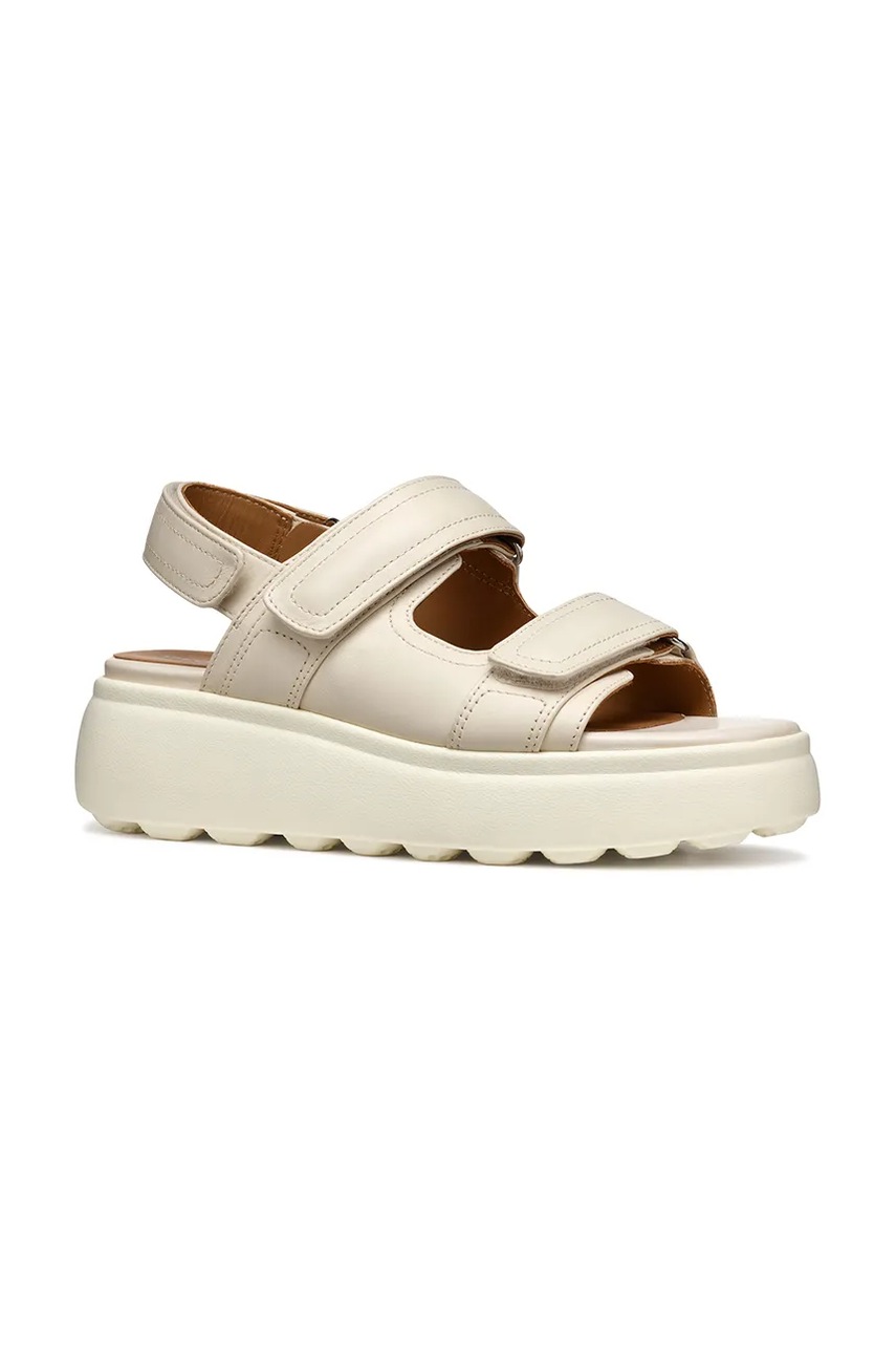 Δερμάτινα σανδάλια Geox D SPHERICA EC4.1 S χρώμα: μπεζ, D55D4B 00085 C1122 φωτογραφία