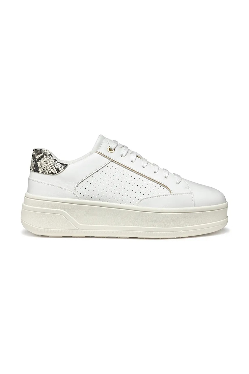 Geox sneakers D SPHERICA ECUB-2 femei, culoarea alb, D55WVB 0BCAR C0405