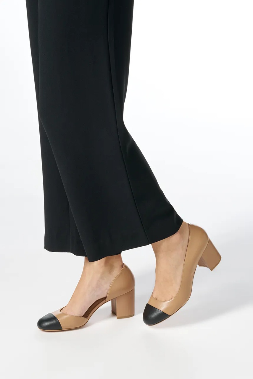 Γόβες Geox D VIRNILISA 65 χρώμα: καφέ, D55YYB 0TUBC C0015 φωτογραφία