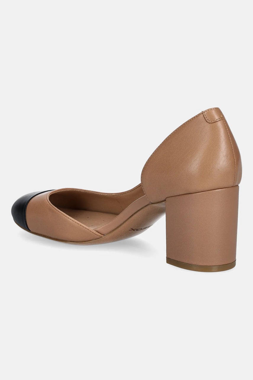 Γόβες Geox D VIRNILISA 65 χρώμα: καφέ, D55YYB 0TUBC C0015 φωτογραφία