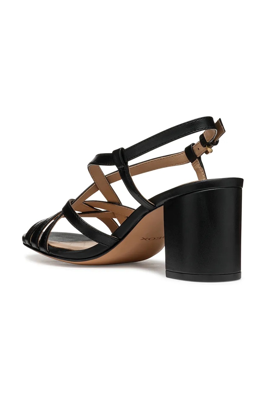 Δερμάτινα σανδάλια Geox D VIRNILISA 65 S χρώμα: μαύρο, D55YZB 000TU C9999 φωτογραφία