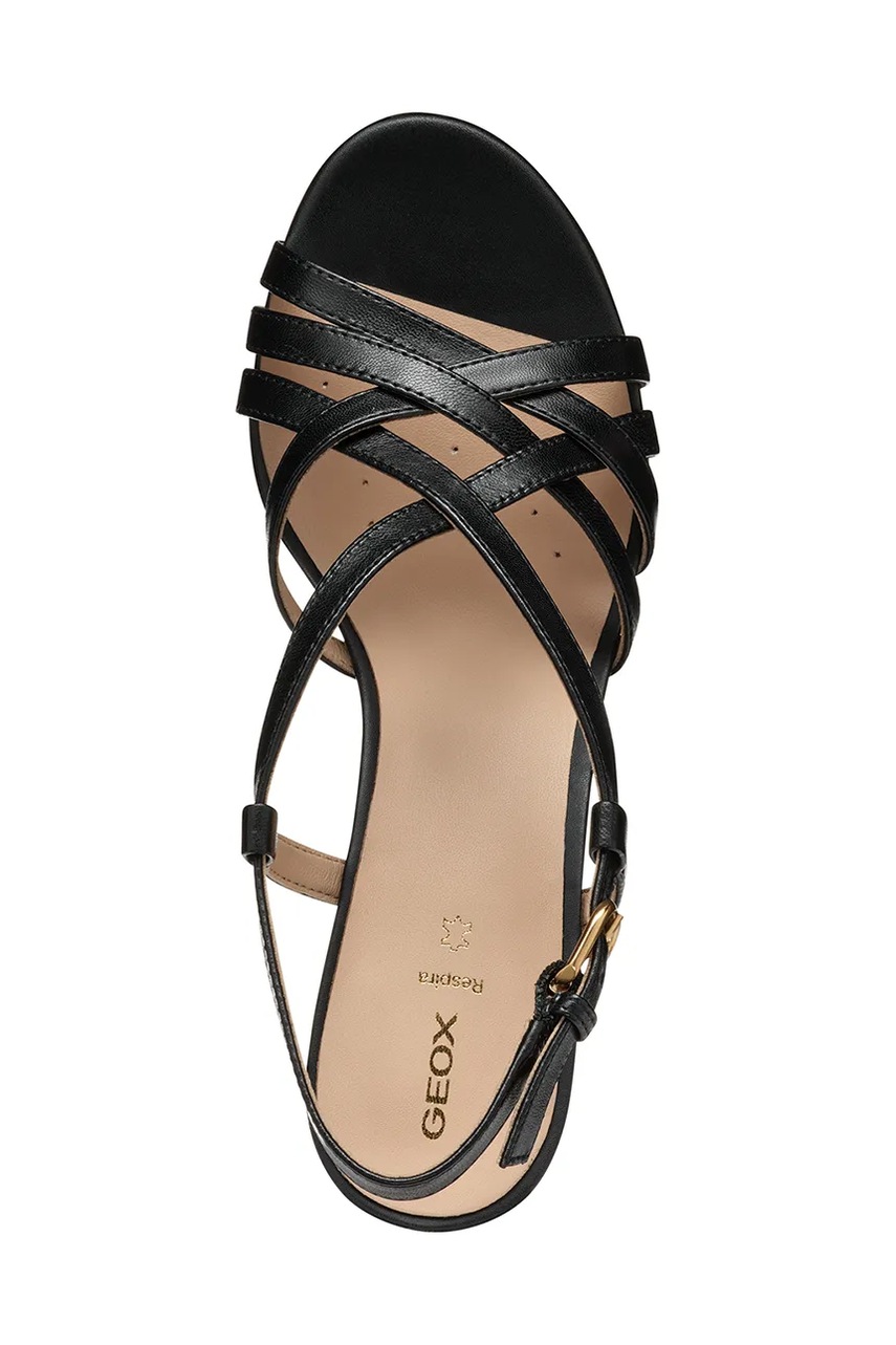 Δερμάτινα σανδάλια Geox D VIRNILISA 65 S χρώμα: μαύρο, D55YZB 000TU C9999 φωτογραφία