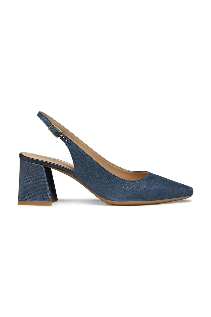 Geox pantofi de piele D GISELDA cu toc drept, cu toc deschis, D45VCC 000MA C4067 Geox pantofi de piele D GISELDA cu toc drept, cu toc deschis, D45VCC 000MA C4067