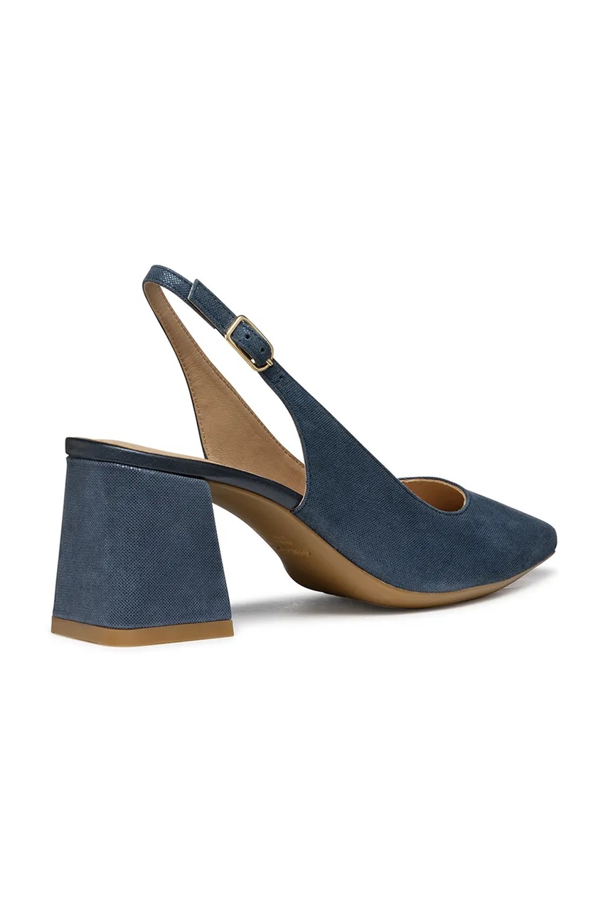 Δερμάτινες γόβες Geox D GISELDA χρώμα: ναυτικό μπλε, D45VCC 000MA C4067 φωτογραφία