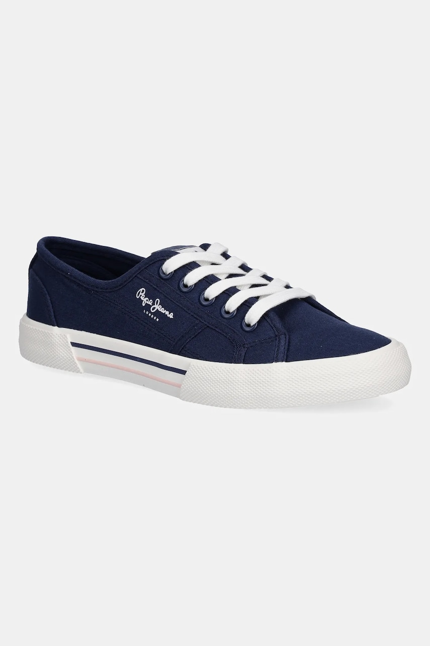 Pepe Jeans tenisi BRADY BASIC W femei, culoarea albastru marin, PLS31287 Pepe Jeans tenisi BRADY BASIC W femei, culoarea albastru marin, PLS31287