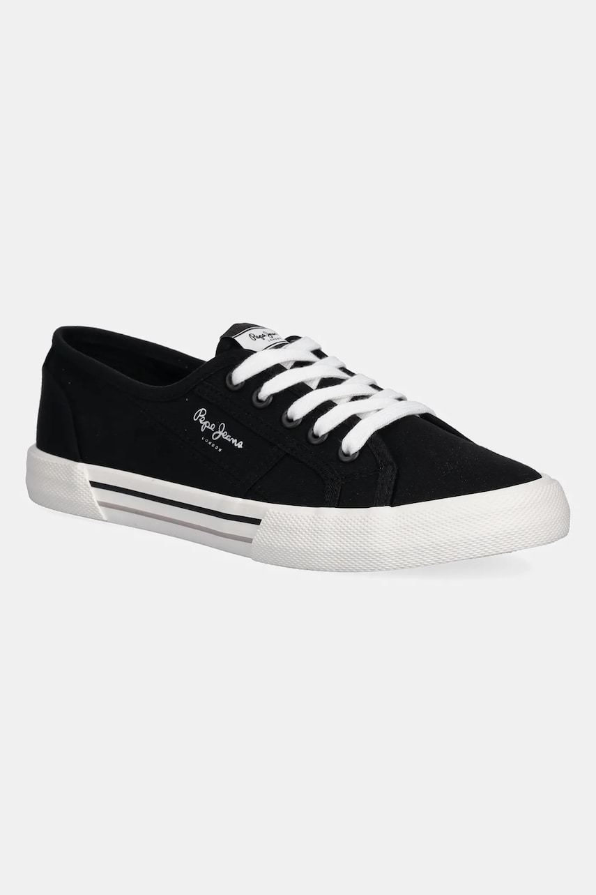 Levně Tenisky Pepe Jeans BRADY BASIC W černá barva, PLS31287
