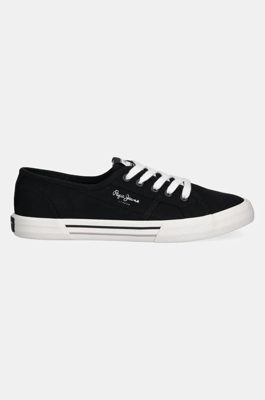 Кеды Pepe Jeans BRADY BASIC W цвет чёрный PLS31287 Кеды Pepe Jeans BRADY BASIC W цвет чёрный PLS31287