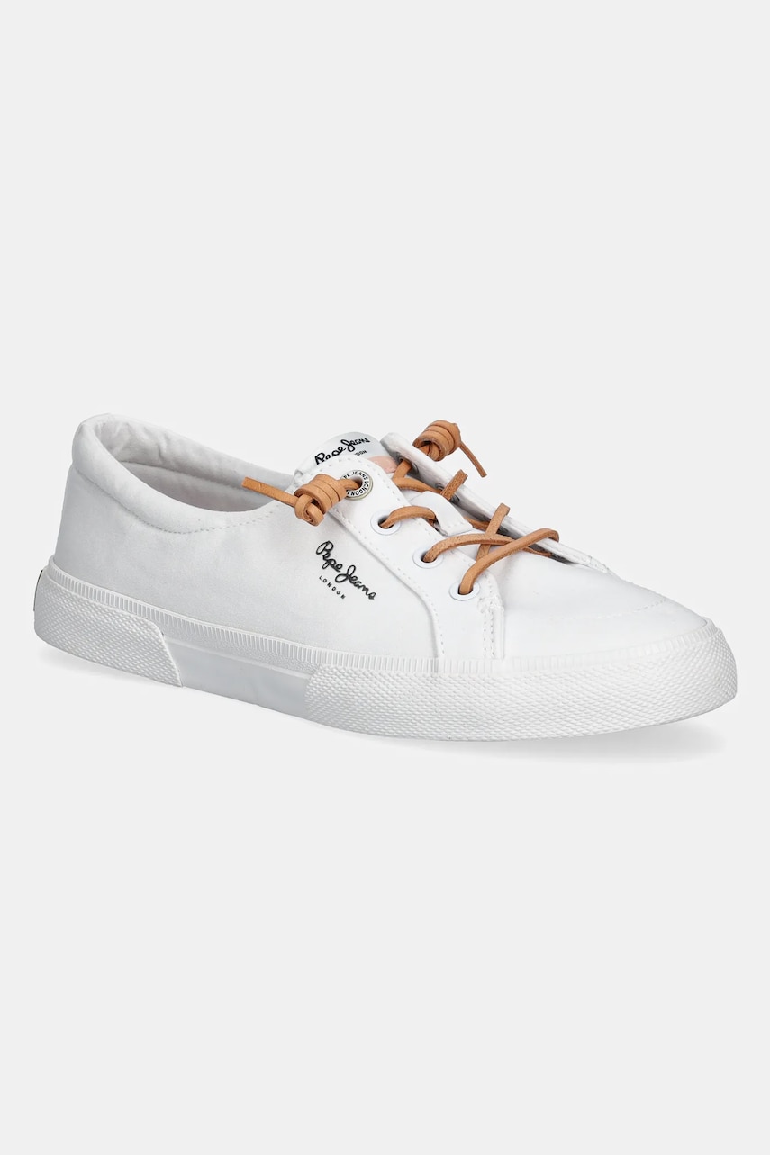 Pepe Jeans tenisi KENTON BLOCK W culoarea alb, PLS31590 Pepe Jeans tenisi KENTON BLOCK W culoarea alb, PLS31590