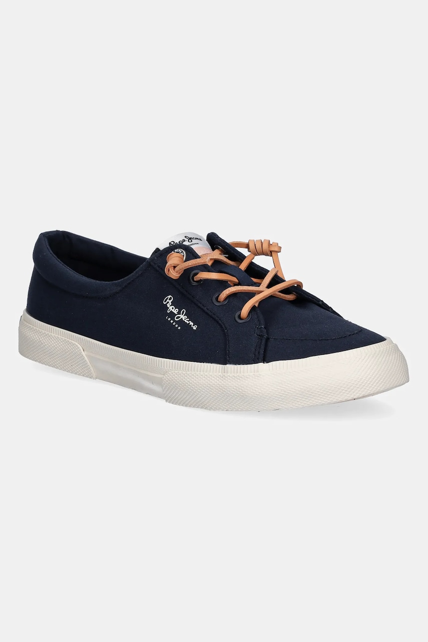 Pepe Jeans tenisi KENTON BLOCK W culoarea albastru marin, PLS31590 Pepe Jeans tenisi KENTON BLOCK W culoarea albastru marin, PLS31590