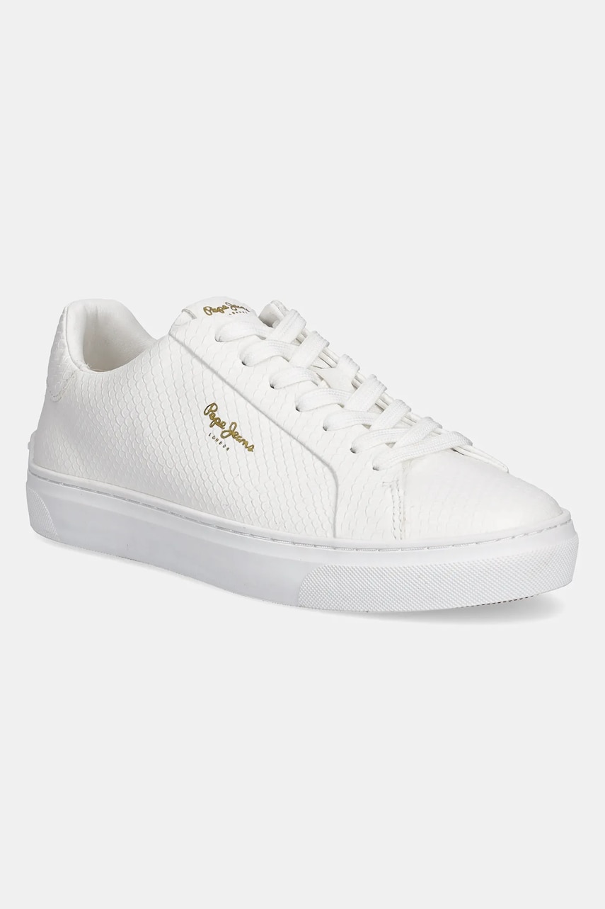 Pepe Jeans sneakers CAMDEN RUMP W femei, culoarea alb, PLS00031