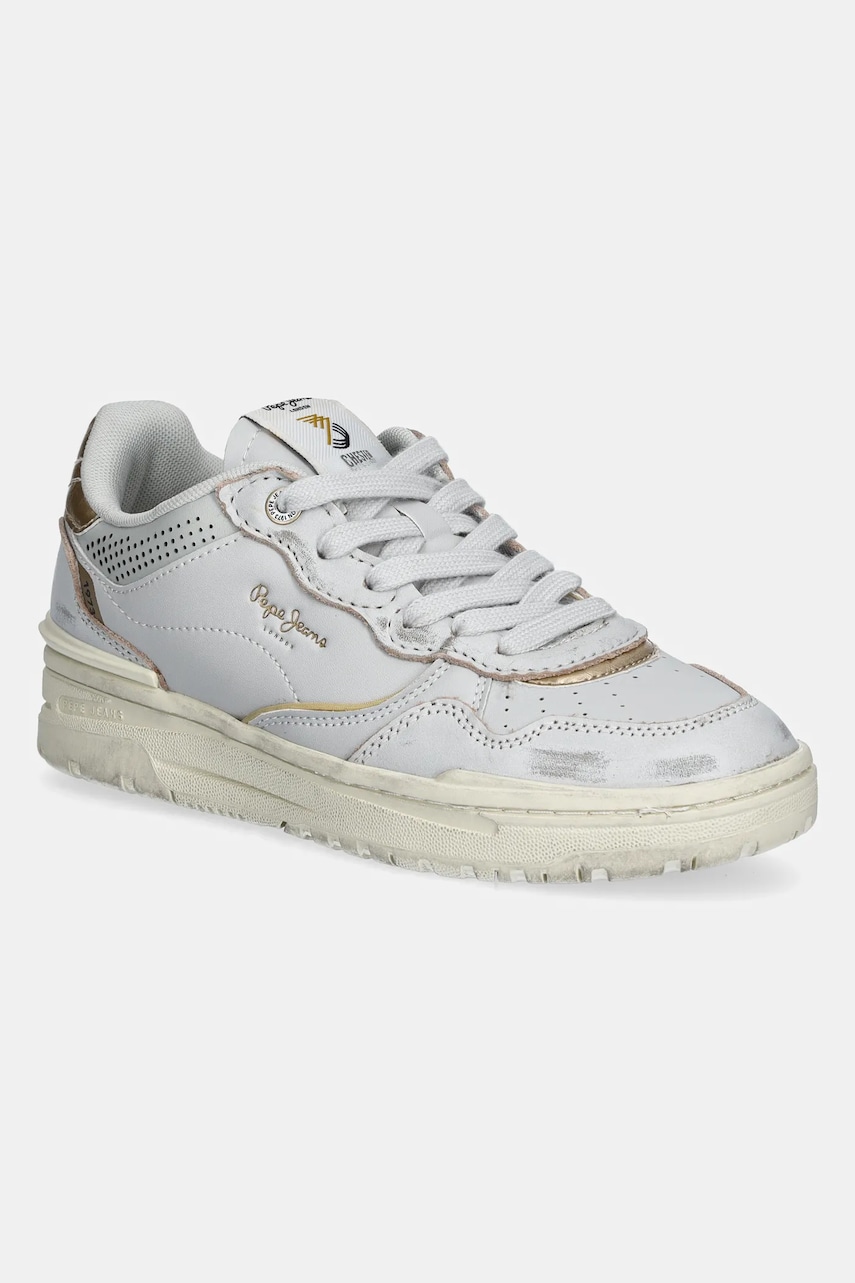 Pepe Jeans sneakers CHESTER DISTRESS W femei, culoarea gri, PLS00033