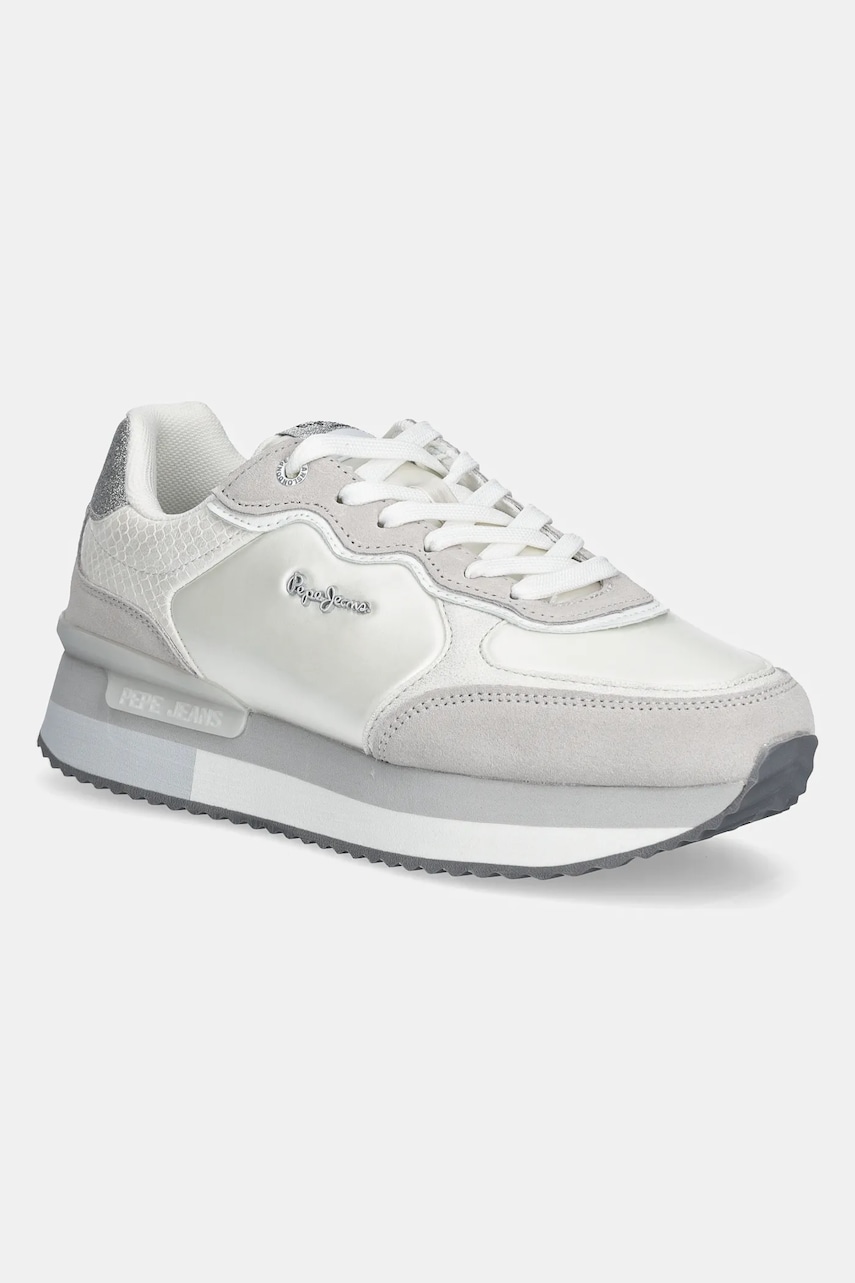 Pepe Jeans sneakers RUSPER SHINE femei, culoarea bej, PLS60033 Pepe Jeans sneakers RUSPER SHINE femei, culoarea bej, PLS60033