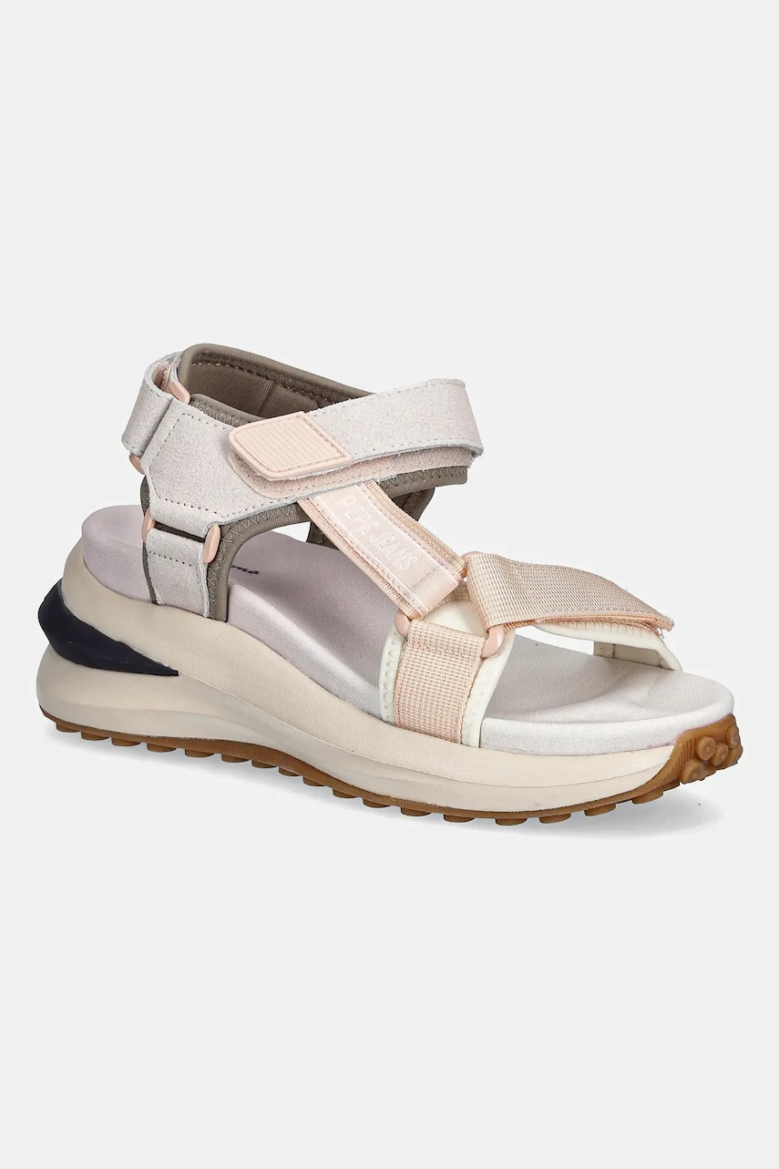 Pepe Jeans sandale WINSLOVE SPORT culoarea bej, cu platforma, PLS90708