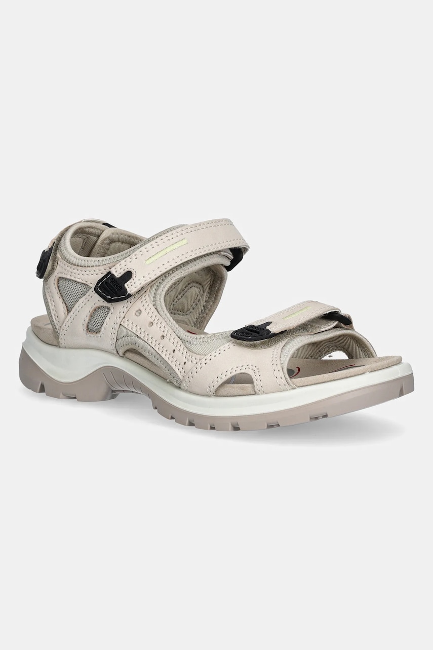 Ecco sandale Offroad Yucatan W femei, culoarea bej, cu platforma, 069563-01378 Ecco sandale Offroad Yucatan W femei, culoarea bej, cu platforma, 069563-01378