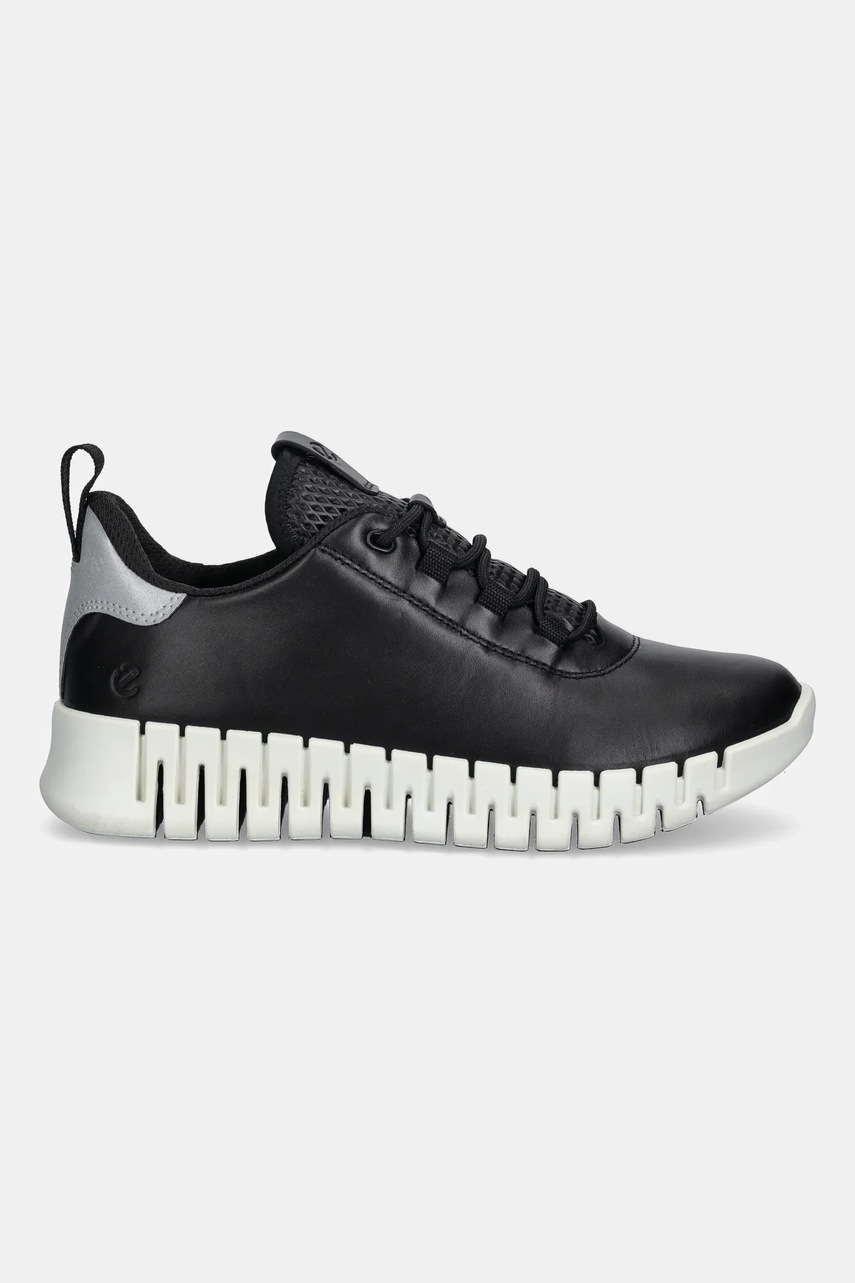 Δερμάτινα αθλητικά παπούτσια Ecco Gruuv Sneaker Lea χρώμα: μαύρο, 218203-60719 φωτογραφία