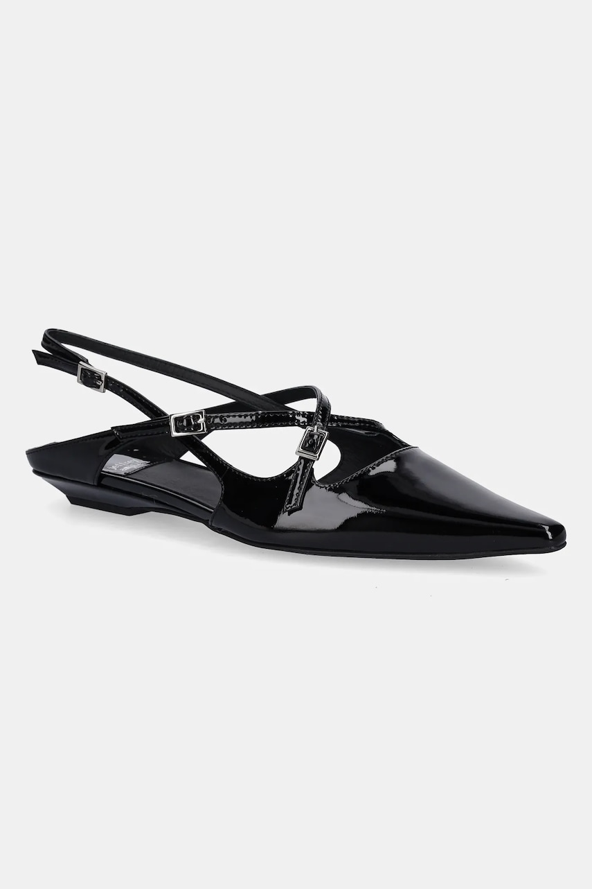 Jeffrey Campbell balerini de piele FAX-ME-LO culoarea negru, cu toc deschis, C670P-02-006