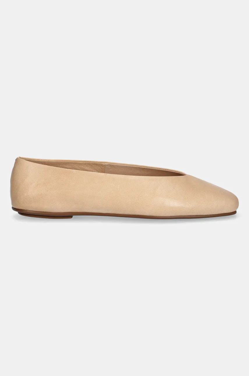 Кожаные балетки Jeffrey Campbell Fathom цвет бежевый JC-1528-1-11 Кожаные балетки Jeffrey Campbell Fathom цвет бежевый JC-1528-1-11