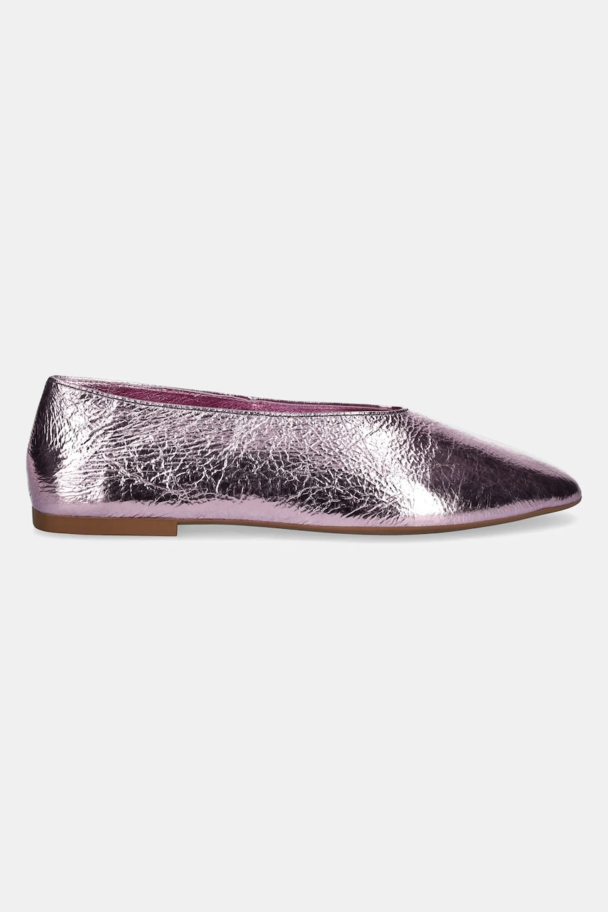 Кожаные балетки Jeffrey Campbell Romp цвет фиолетовый JC-1268-2-14 Кожаные балетки Jeffrey Campbell Romp цвет фиолетовый JC-1268-2-14