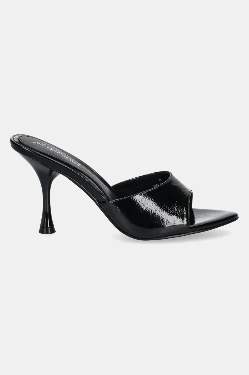 Шлепанцы Jeffrey Campbell AGENT женские цвет чёрный на шпильке JCD-195-3-35 Шлепанцы Jeffrey Campbell AGENT женские цвет чёрный на шпильке JCD-195-3-35
