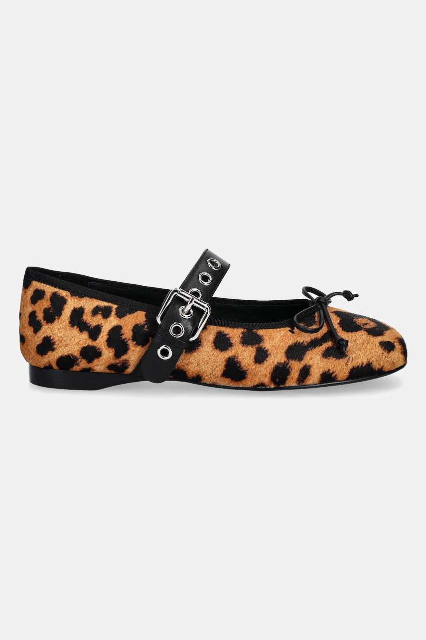Кожаные балетки Jeffrey Campbell TUTU-MJF цвет коричневый JCD-172-46-01 Кожаные балетки Jeffrey Campbell TUTU-MJF цвет коричневый JCD-172-46-01