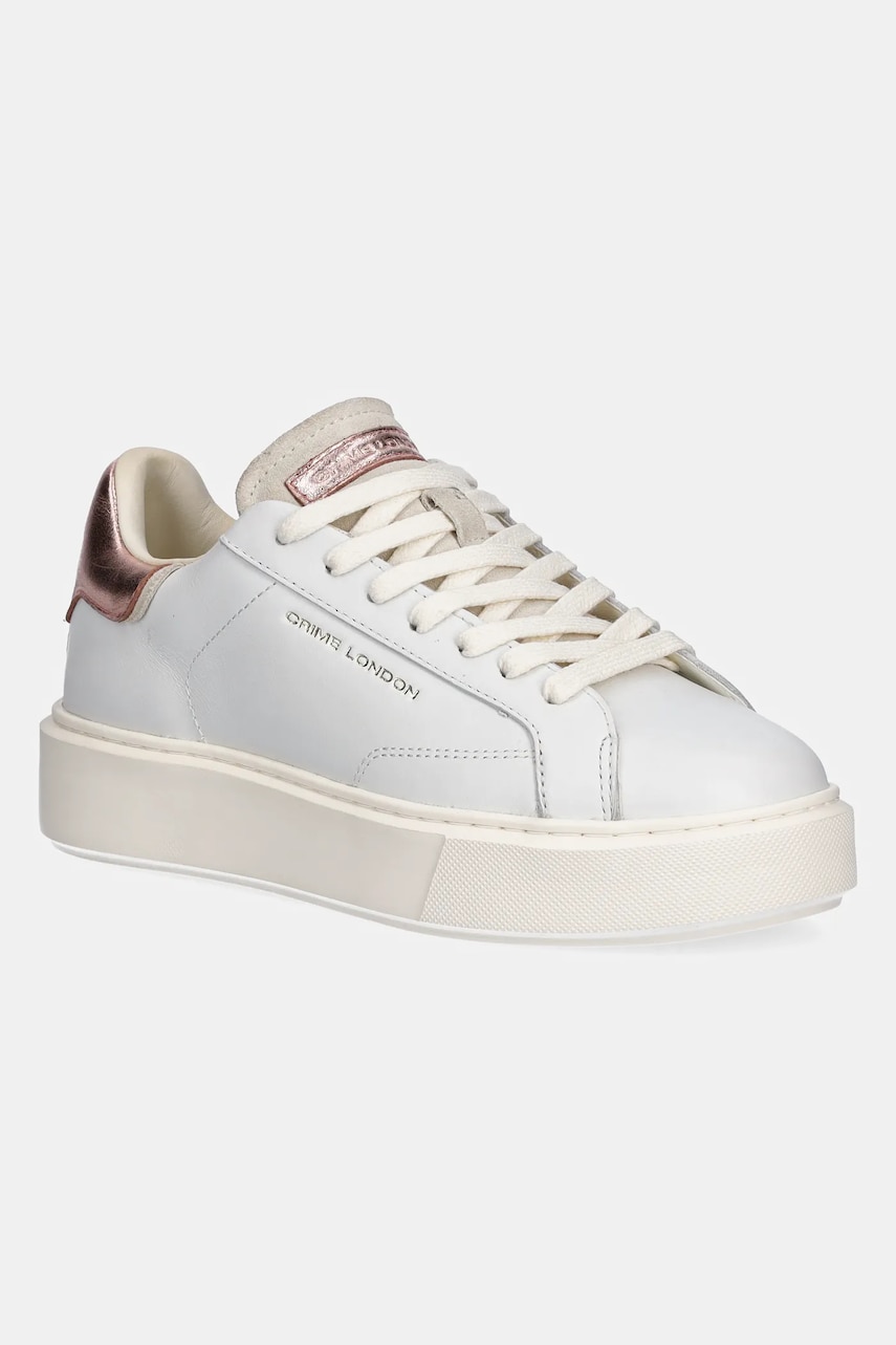 Crime London sneakers din piele NEW EXTRALIGHT culoarea alb, 21603AA7
