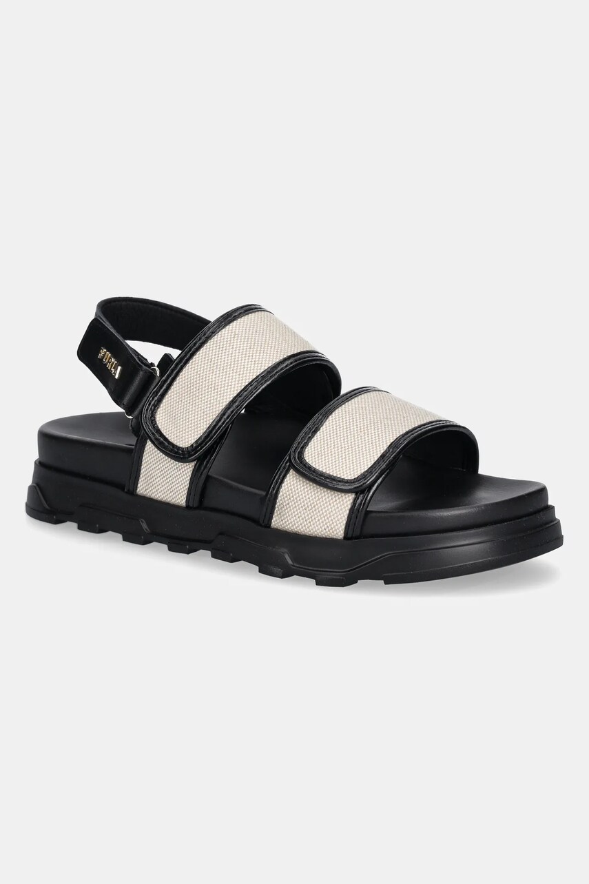 Levně Sandály Furla Sporty Chic Sandal dámské, černá barva, na platformě, YJ53SPC BX3900 EC000