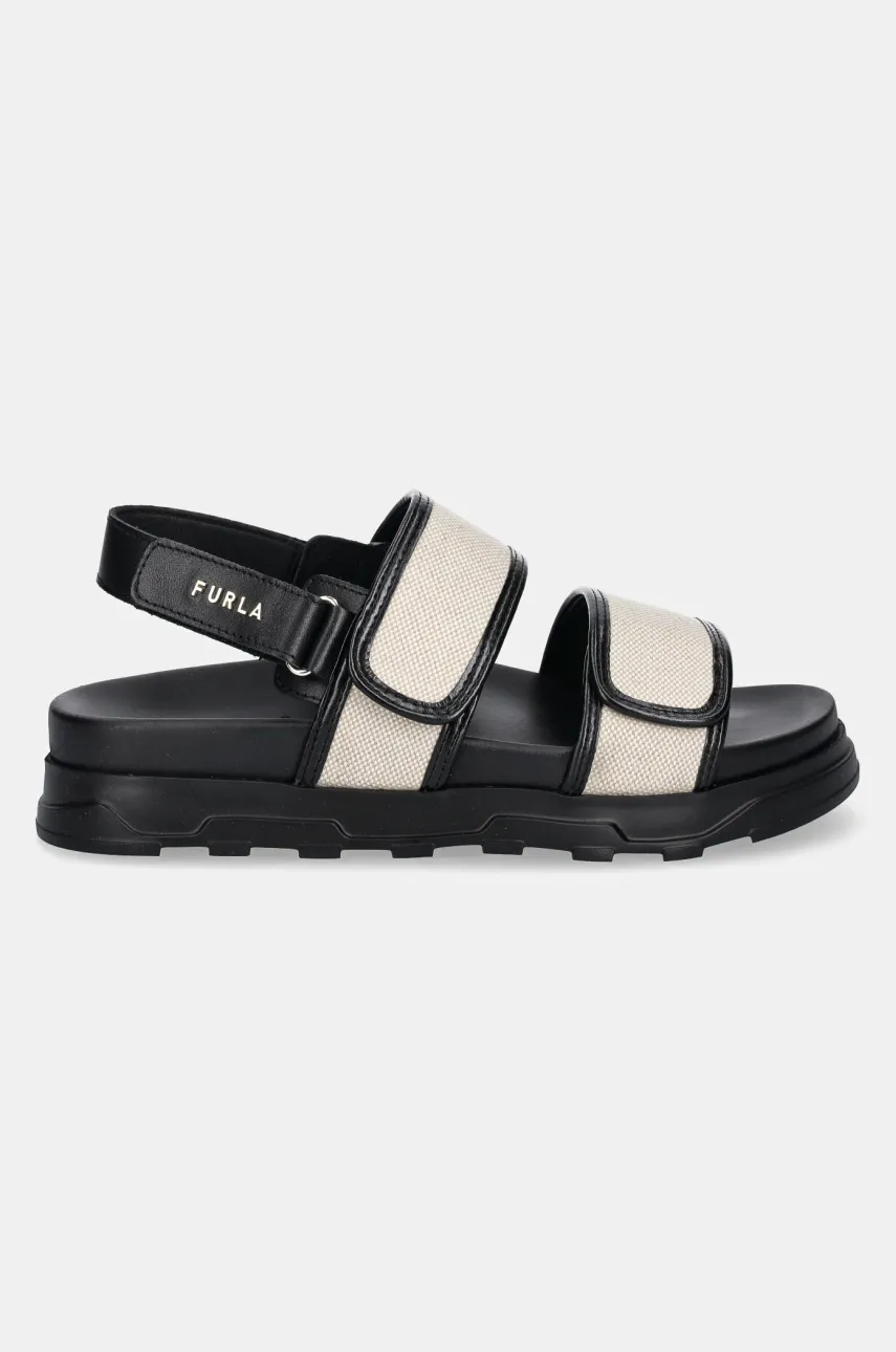 Сандалии Furla Sporty Chic Sandal женские цвет чёрный на платформе YJ53SPC BX3900 EC000 Сандалии Furla Sporty Chic Sandal женские цвет чёрный на платформе YJ53SPC BX3900 EC000
