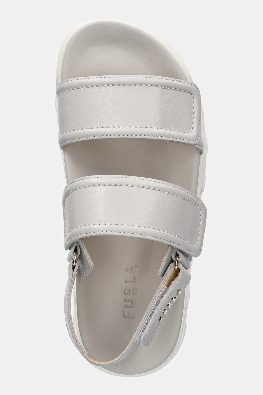 Δερμάτινα σανδάλια Furla Sporty Chic Sandal χρώμα: μπεζ, YJ52SPC Y62000 1704S φωτογραφία