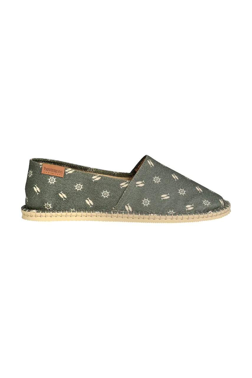 Havaianas espadrile ORGINE IV culoarea verde, 4147972.4896