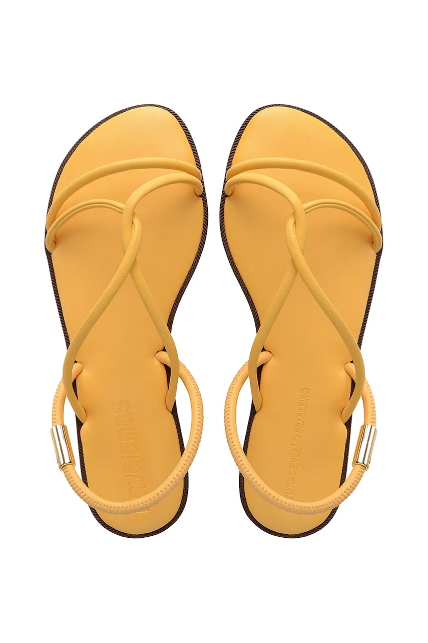 Havaianas sandale UNA MANGA CAJA femei, culoarea galben, 4149609.5559