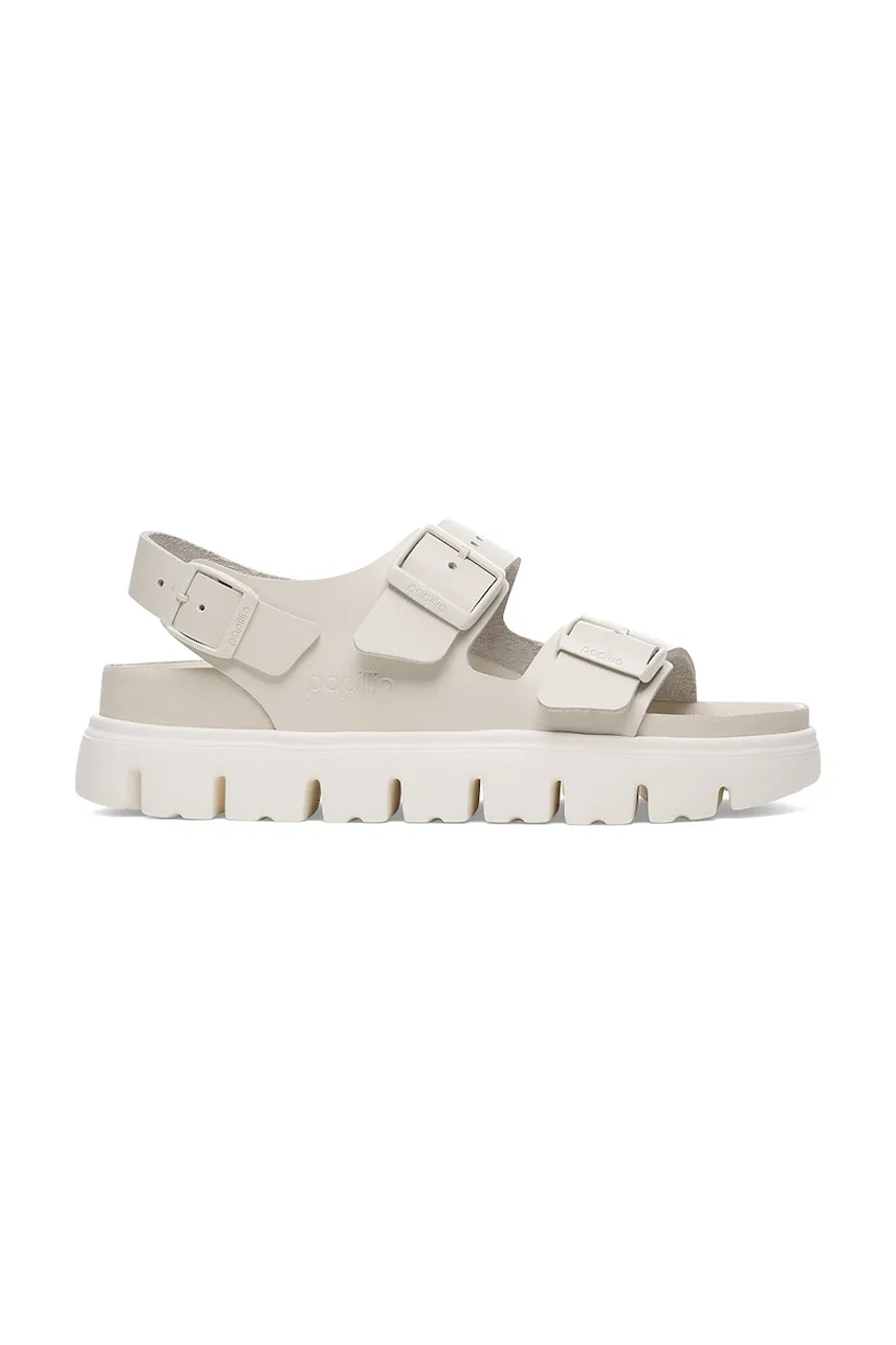 Birkenstock sandale de piele Milano Chunky Exq Birkenstock x Papillio culoarea bej, cu platforma, 1029074