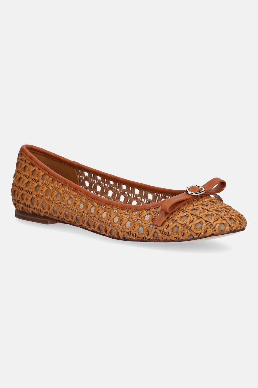 Levně Baleríny Twinset hnědá barva, 251TGT030