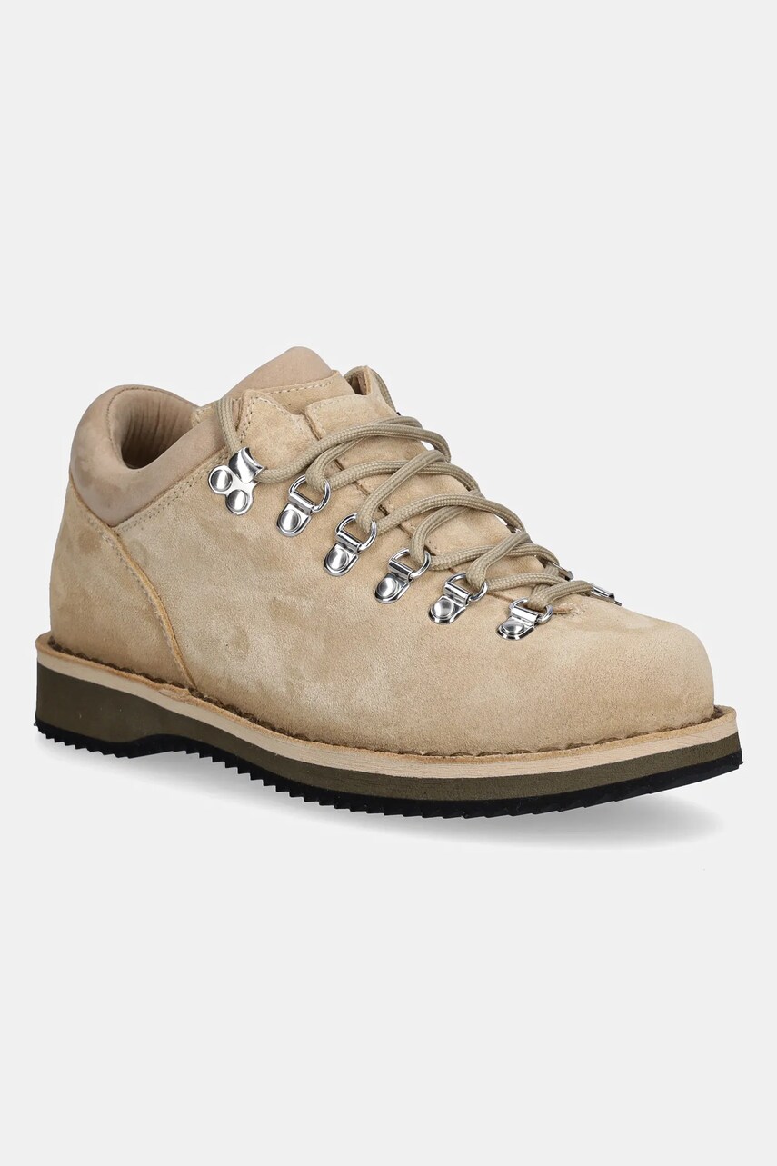 Diemme buty zamszowe Roccia Basso damskie kolor beżowy DI25SPRBW-I01S006SND