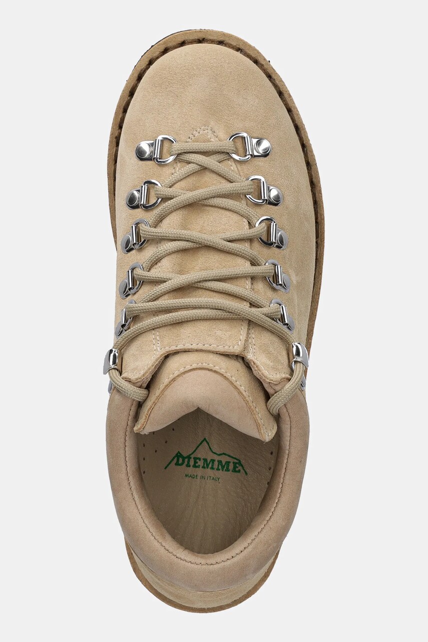 Diemme buty zamszowe Roccia Basso damskie kolor beżowy DI25SPRBW-I01S006SND