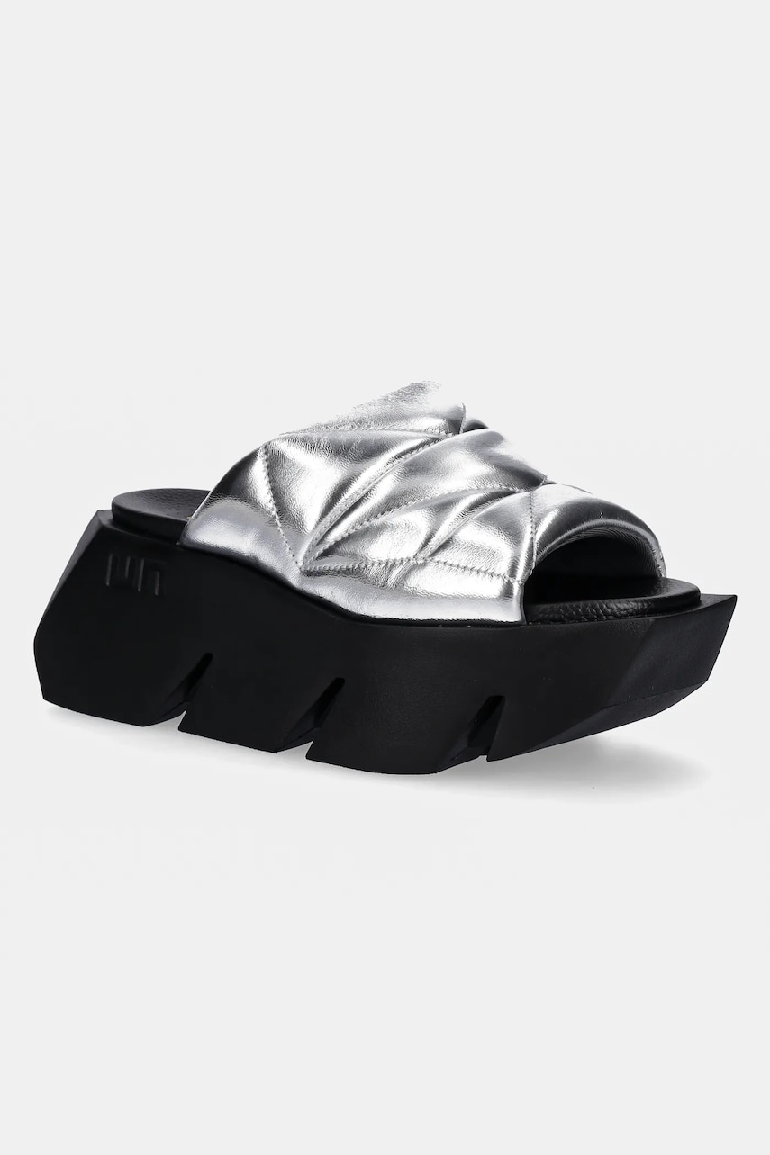 United Nude slapi de piele Bull Puffy femei, culoarea negru, cu platforma, 10897141188 United Nude slapi de piele Bull Puffy femei, culoarea negru, cu platforma, 10897141188