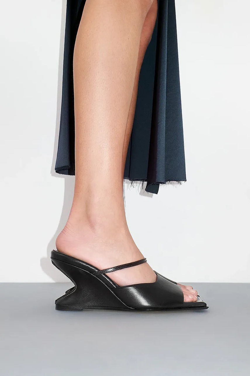 Δερμάτινες παντόφλες Miista Egle γυναικείες, χρώμα: μαύρο, MI_5668 φωτογραφία