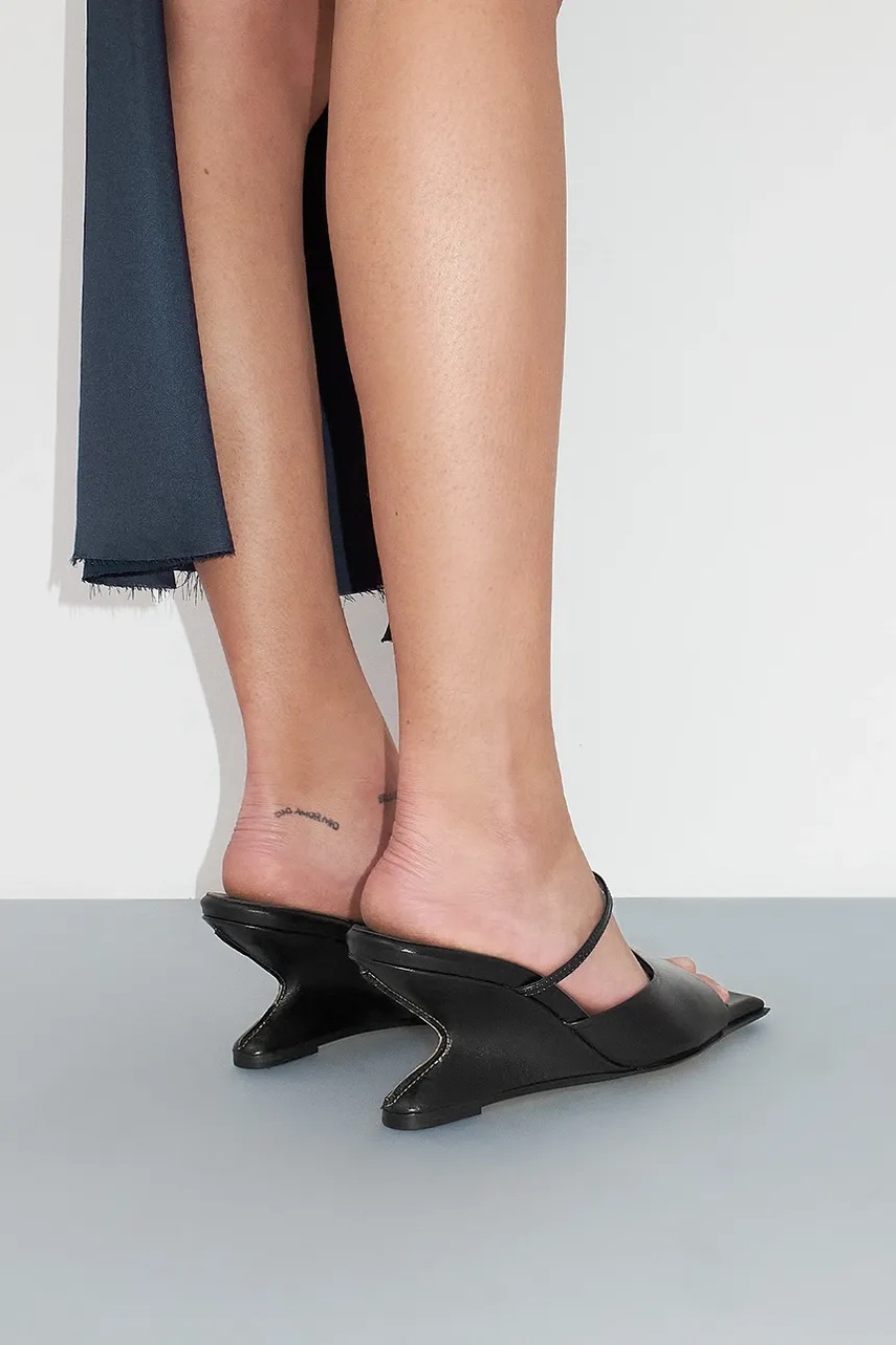 Δερμάτινες παντόφλες Miista Egle γυναικείες, χρώμα: μαύρο, MI_5668 φωτογραφία