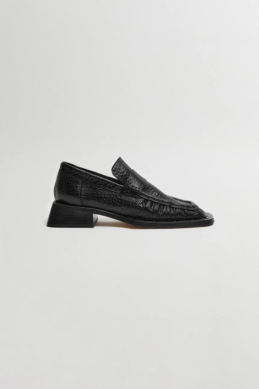 Miista mocasini de piele Airi femei, culoarea negru, cu toc plat, MI_5620 Miista mocasini de piele Airi femei, culoarea negru, cu toc plat, MI_5620