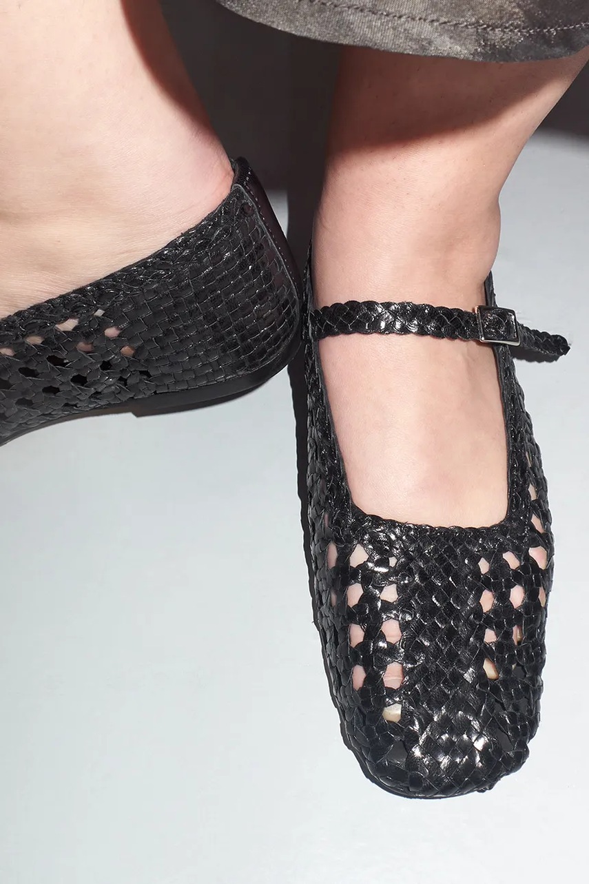 Δερμάτινες μπαλαρίνες Miista Yeida χρώμα: μαύρο, MI_5479 φωτογραφία