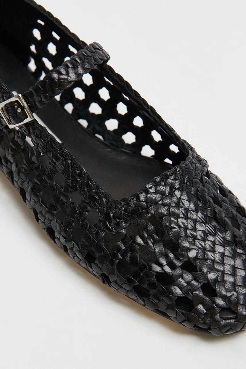 Δερμάτινες μπαλαρίνες Miista Yeida χρώμα: μαύρο, MI_5479 φωτογραφία