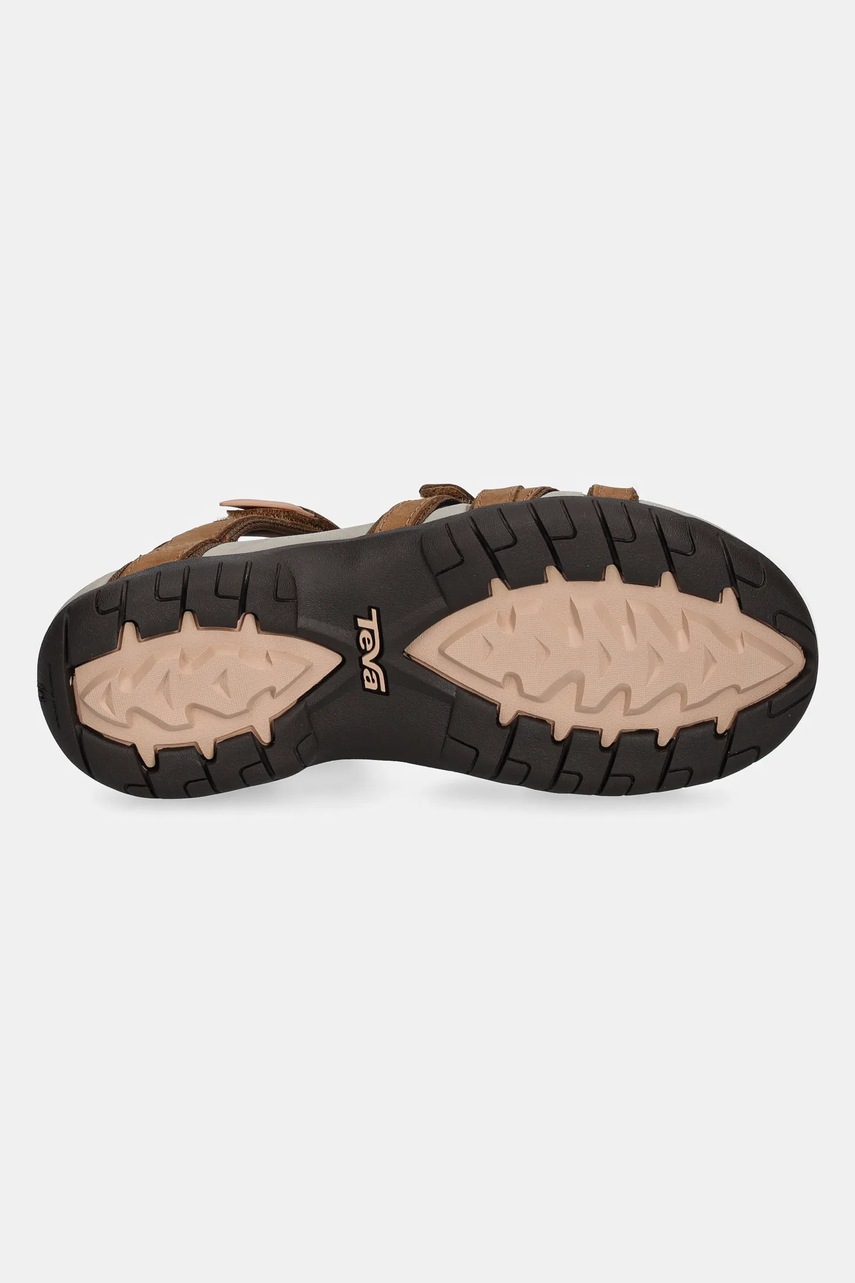 Σανδάλια Teva Tirra Leather χρώμα: καφέ, 4177-HYBR φωτογραφία