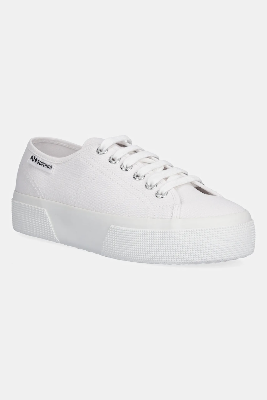 Superga teniși PLATFORM LEGGERA culoarea alb, S2142ZW